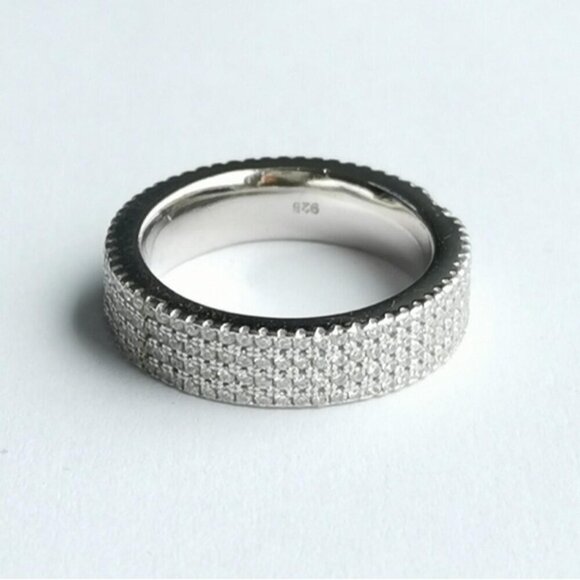 Premium eternity band ring in CZ Sterling Silver - Picture 7 of 7